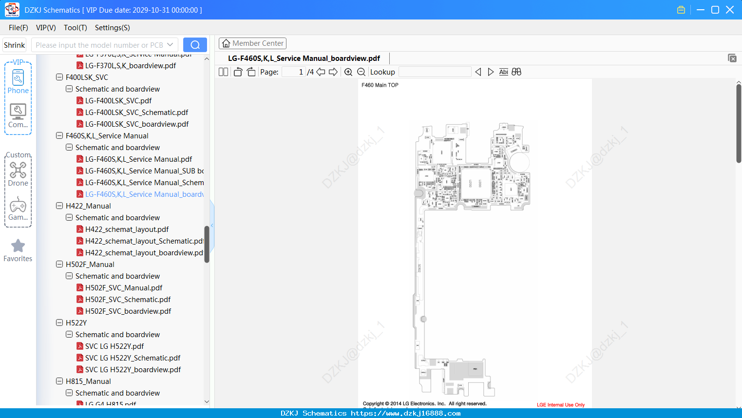LG-F460S,K,L_Service Manual_boardview